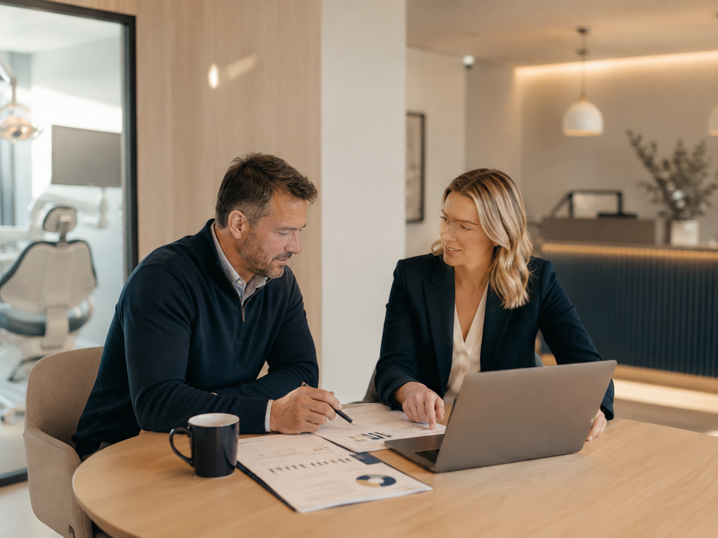Dental-practice business advisory consultation